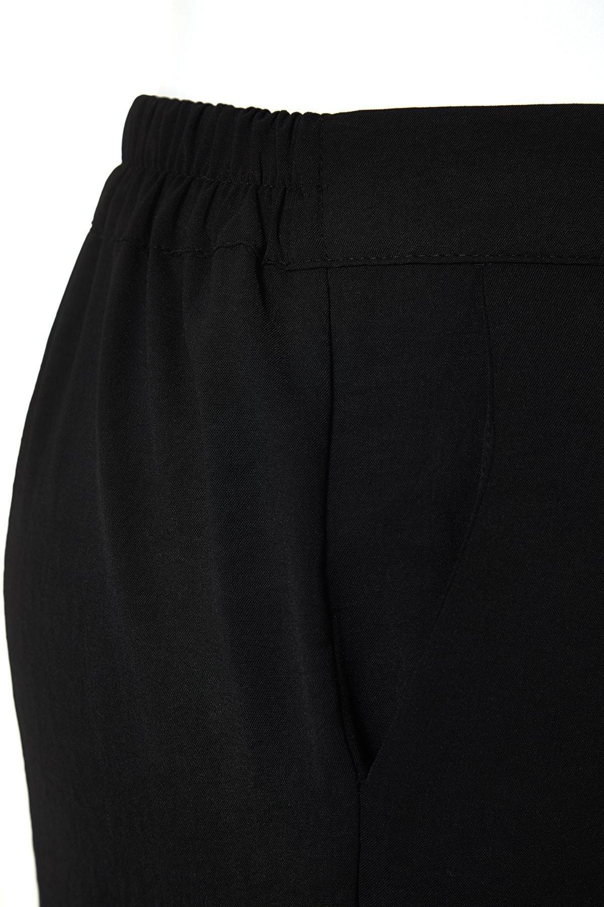 Black Loose Plus Size Pants, , large image number 4