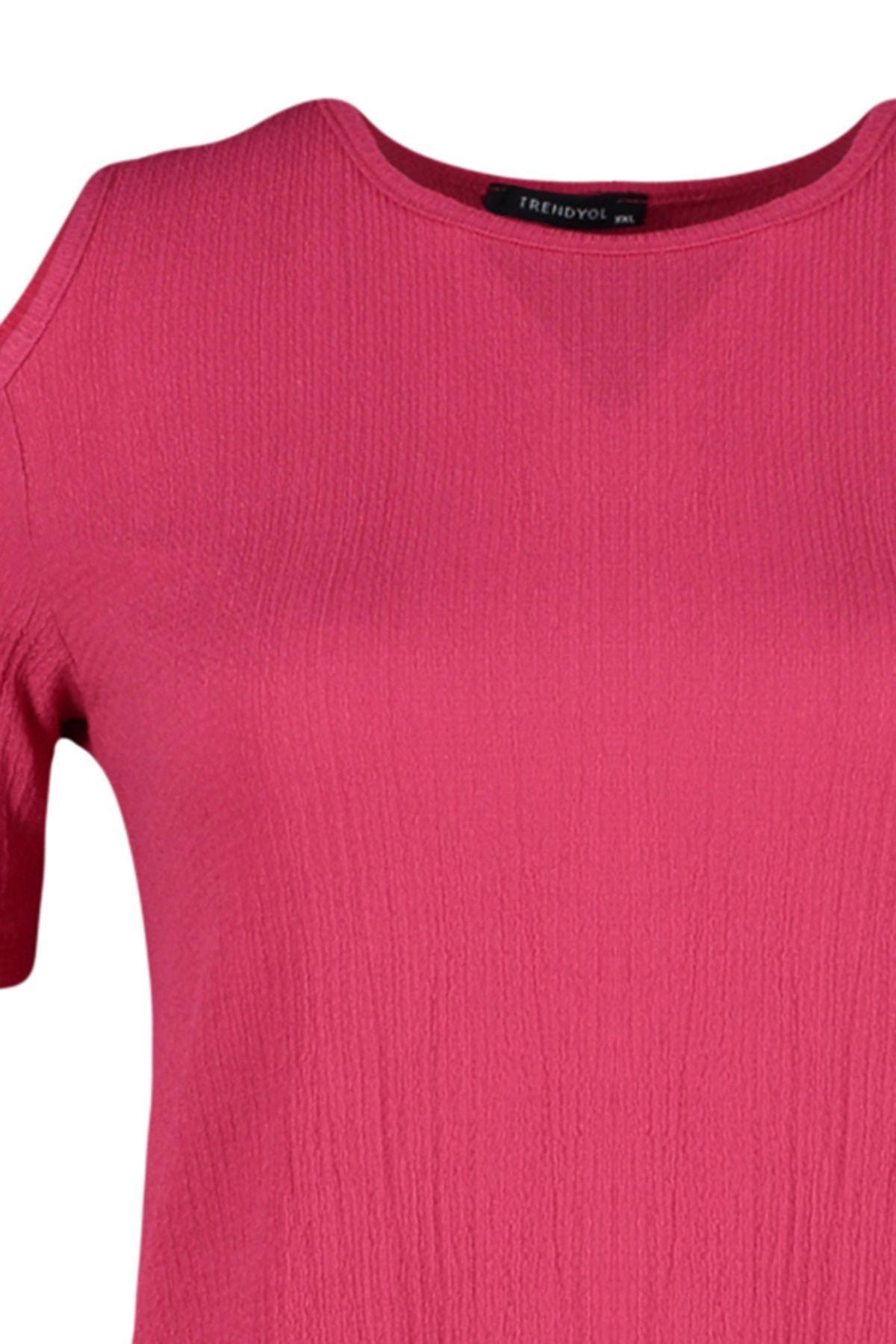 Pink A-Line Plus Size Dress, , large image number 6