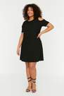 Trendyol - Black A-Line Plus Size Dress