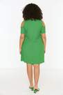 Trendyol - Green A-Line Plus Size Dress