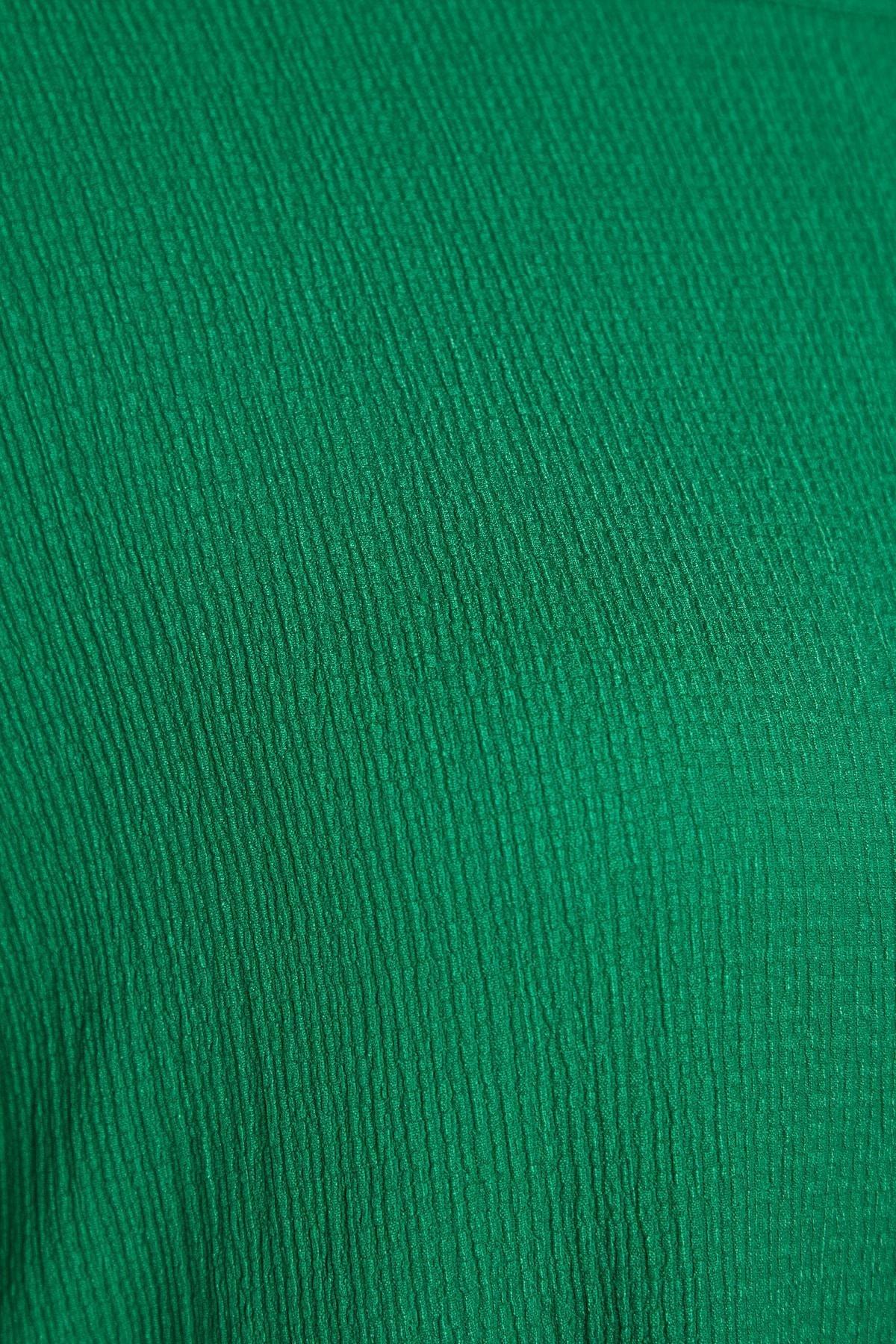 Green A-Line Plus Size Dress, , large image number 6