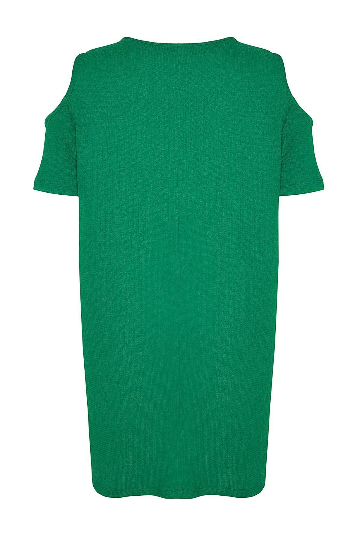 Trendyol - Green A-Line Plus Size Dress