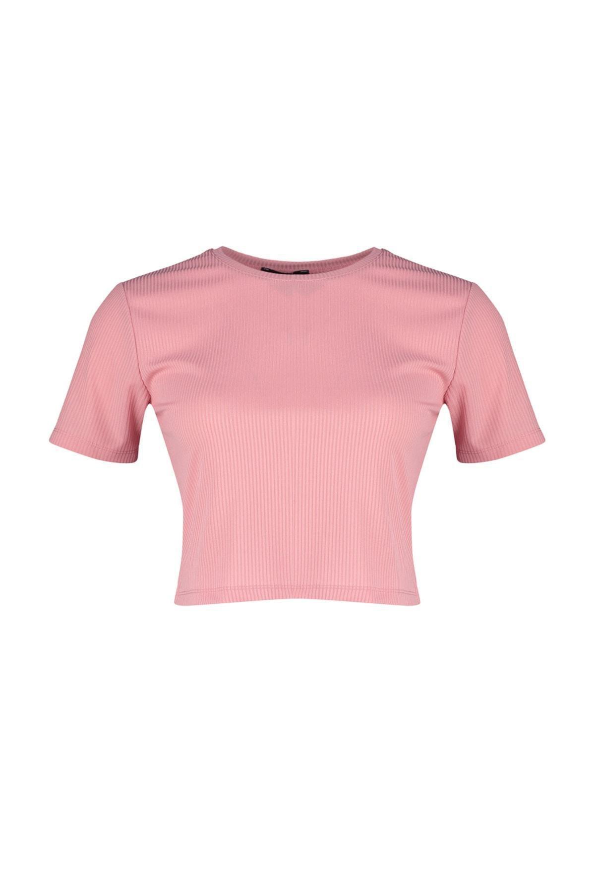 Pink Slim Plus Size Tshirt, , large image number 5