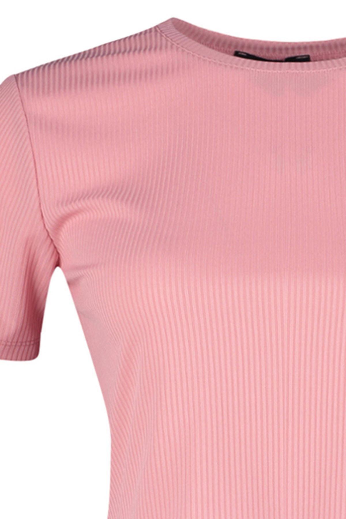 Pink Slim Plus Size Tshirt, , large image number 6