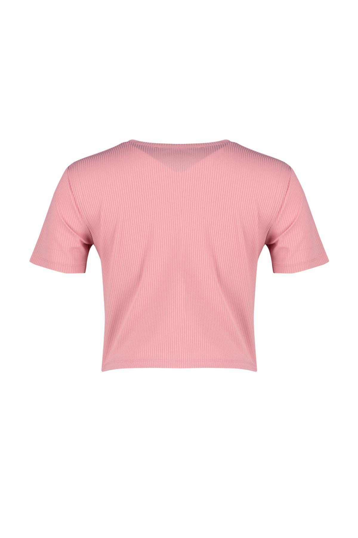 Pink Slim Plus Size Tshirt, , large image number 7