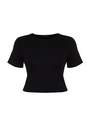 Trendyol - Black Slim Plus Size T-Shirt