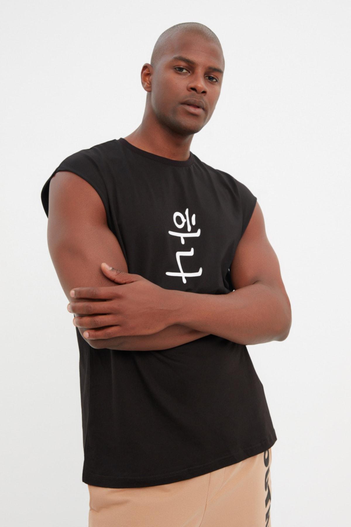 Black Oversize Camisole, Black, medium