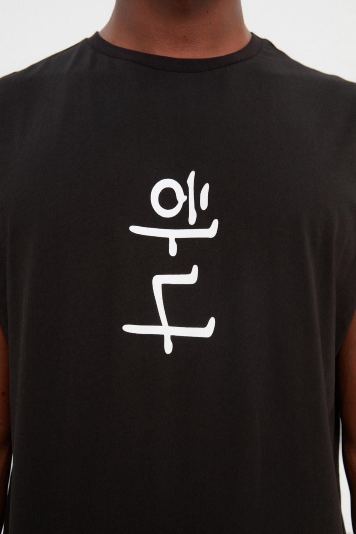 Black Oversize Camisole, Black, large image number 7