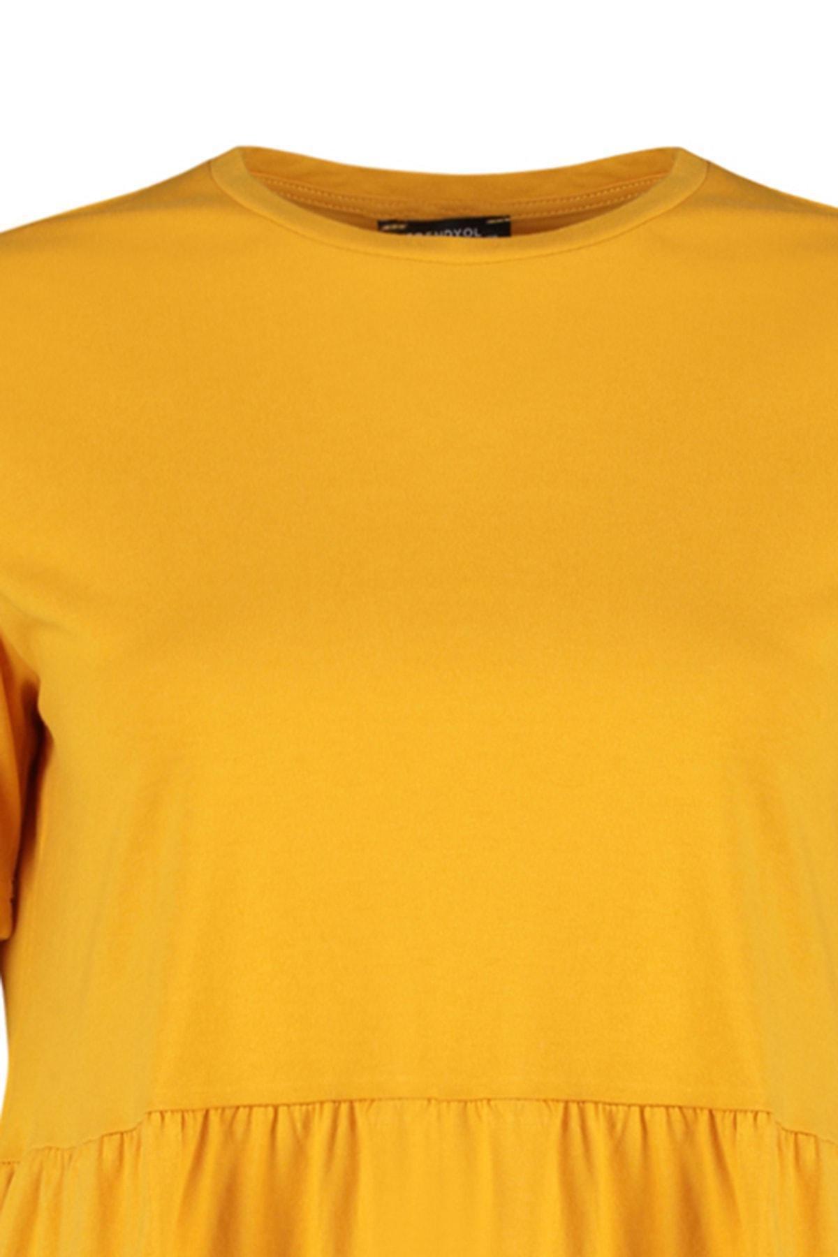 Orange Relaxed Plus Size T-Shirt, , large image number 5
