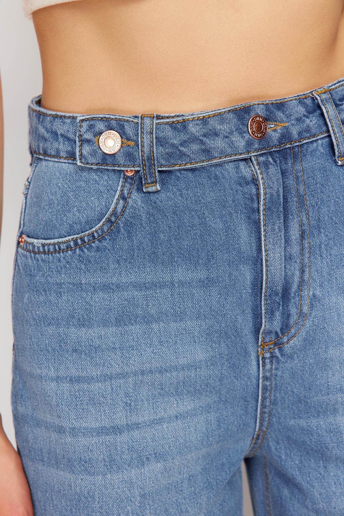 Blue Wide Leg Jeans, , large image number 8