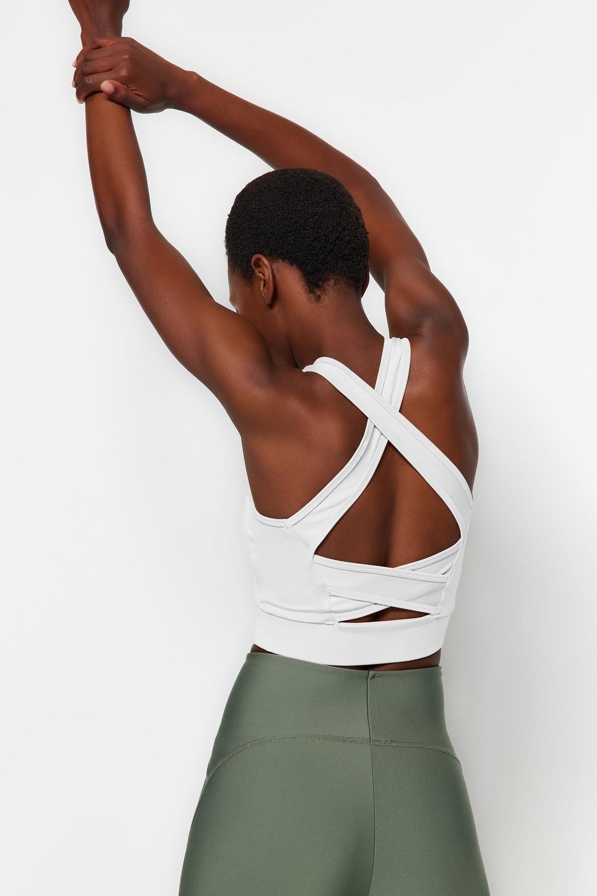 Trendyol - White Plain Sports Bra