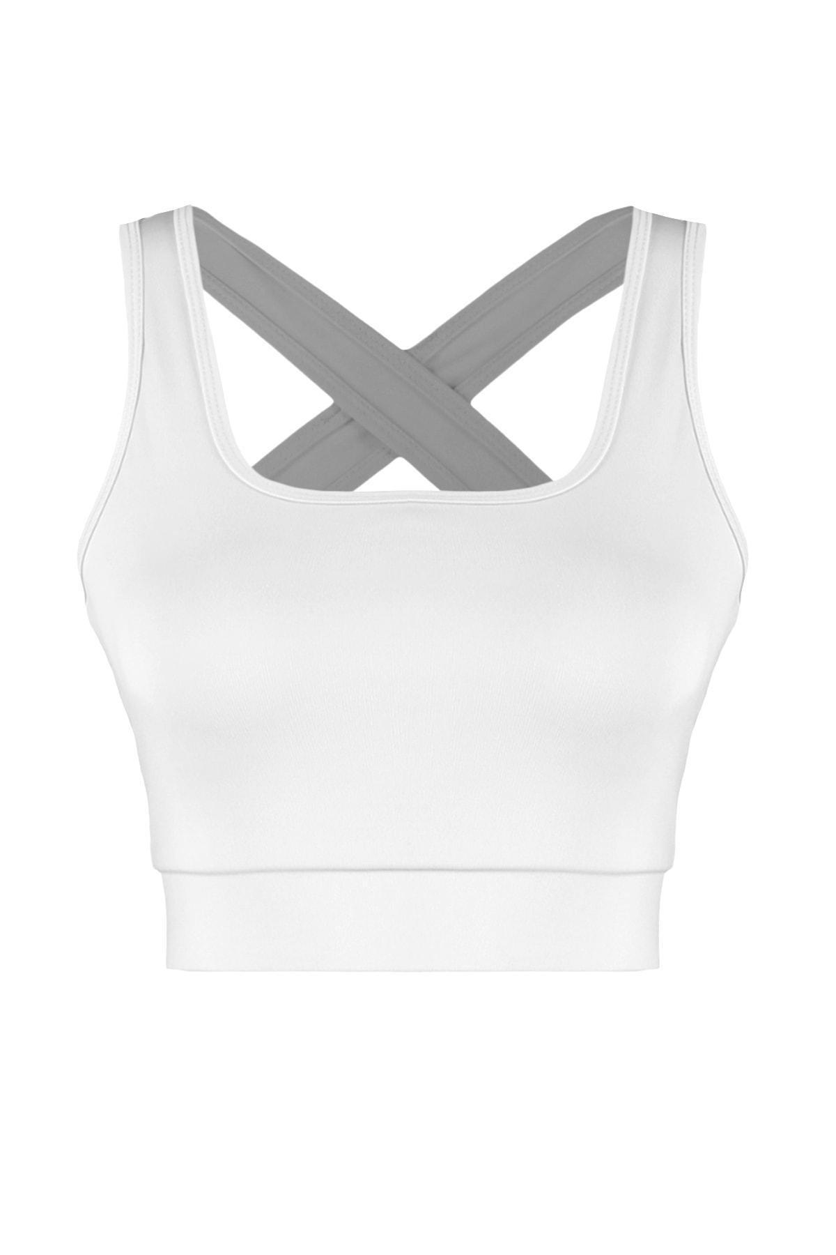 White Plain Sports Bra, , large image number 5