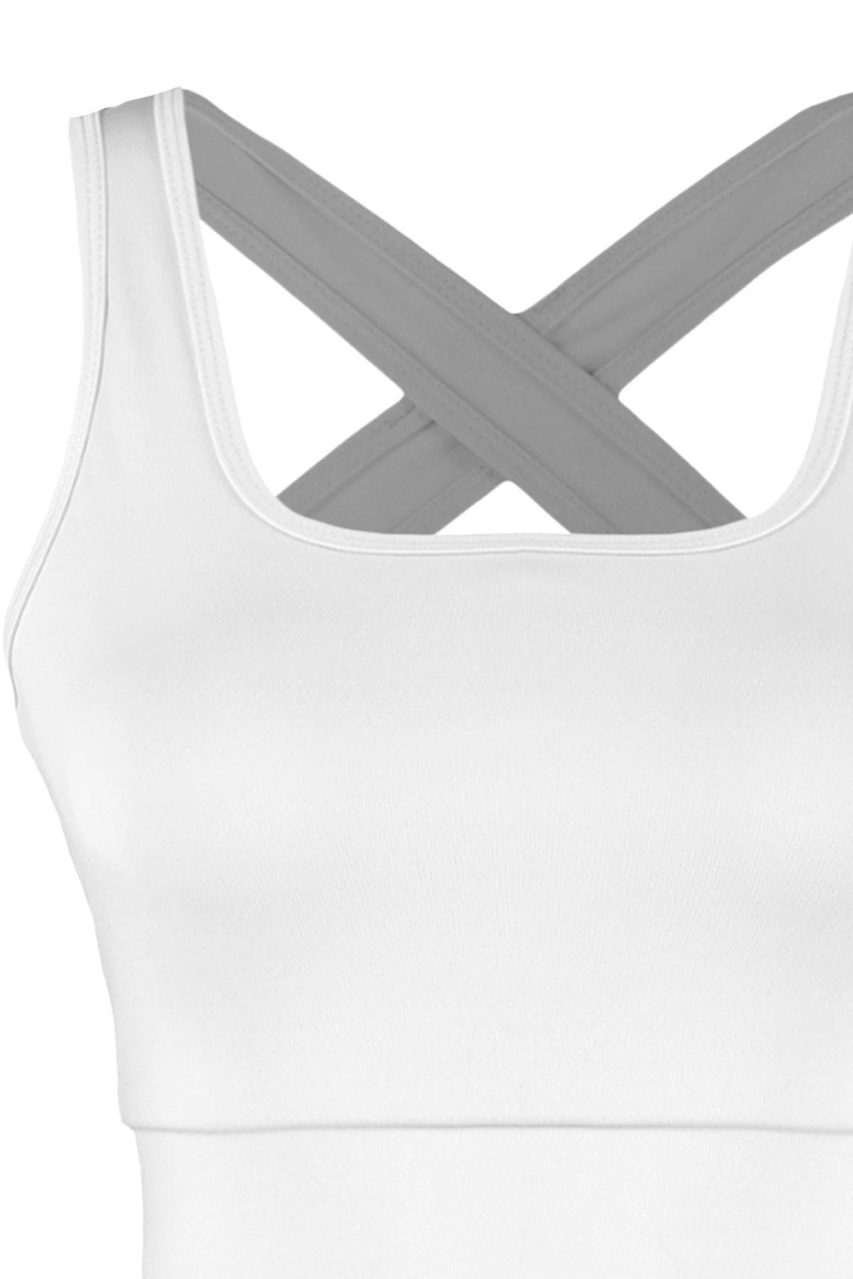 Trendyol - White Plain Sports Bra