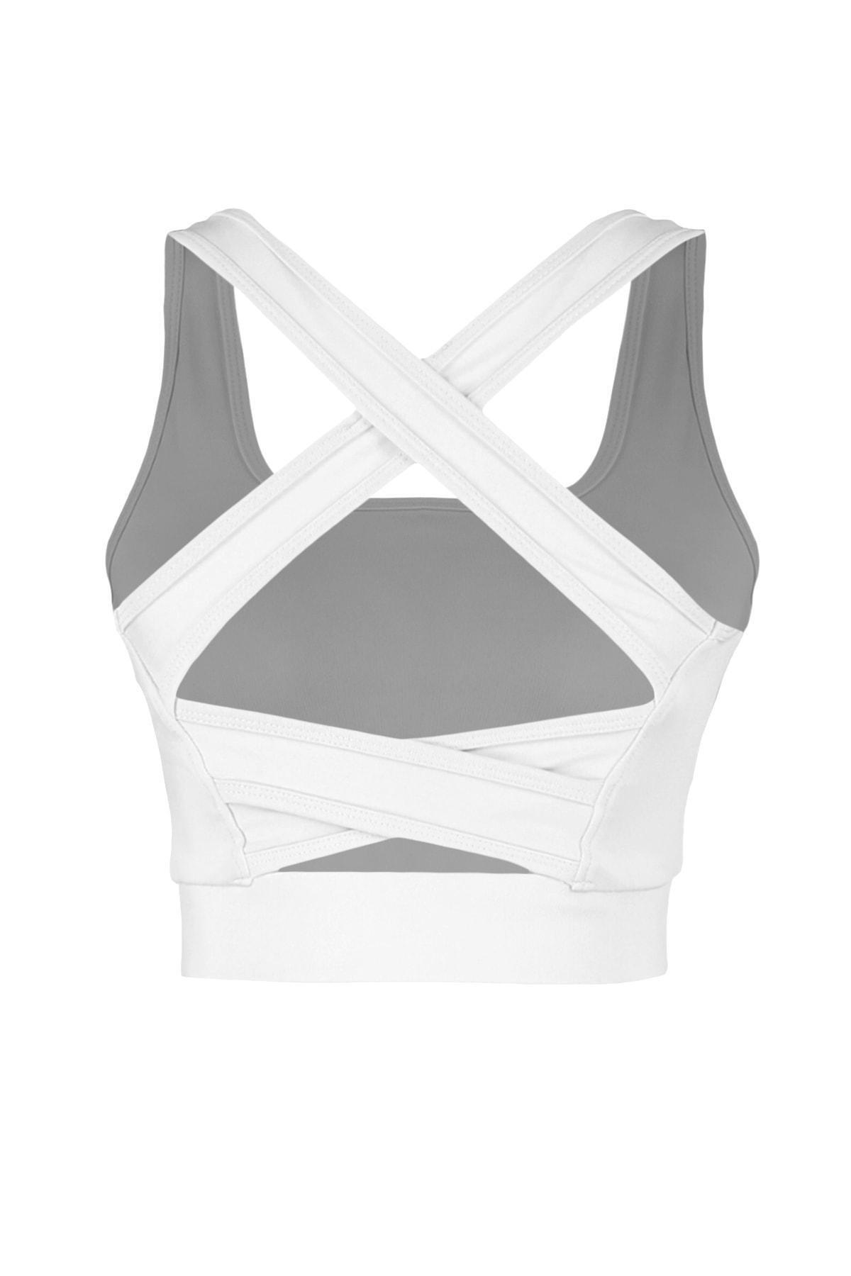 Trendyol - White Plain Sports Bra