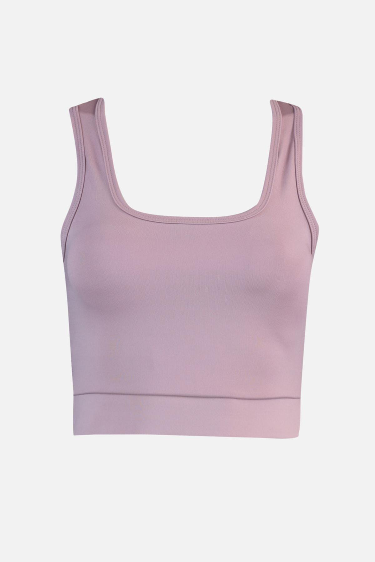 Pink Back Crossover Sports Bra, , large image number 5