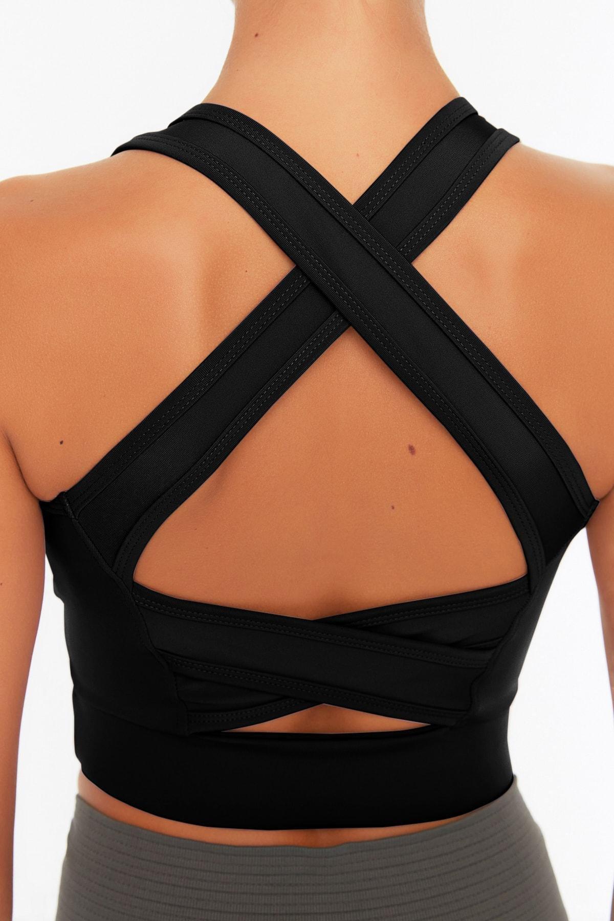 Trendyol - Black Plain Sports Bra