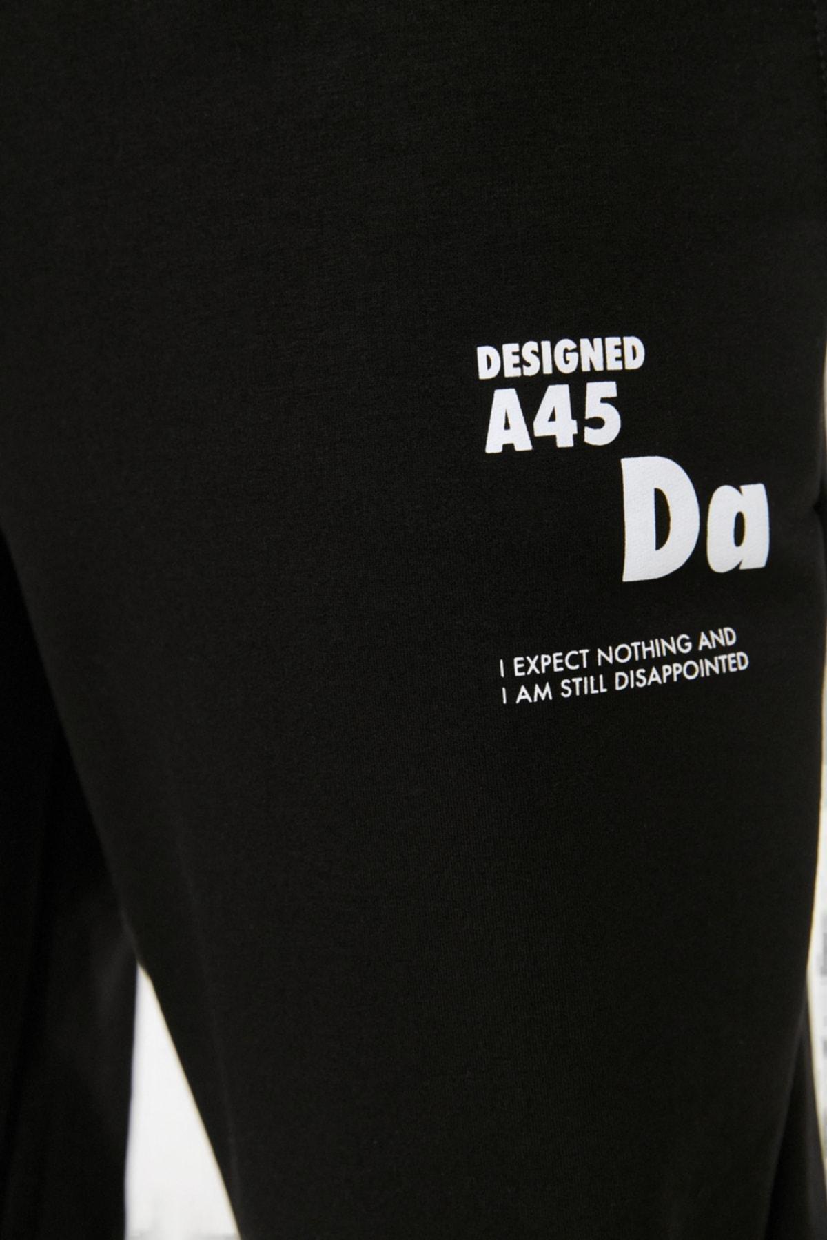 Black Joggers Sweatpants, Black, large image number 3