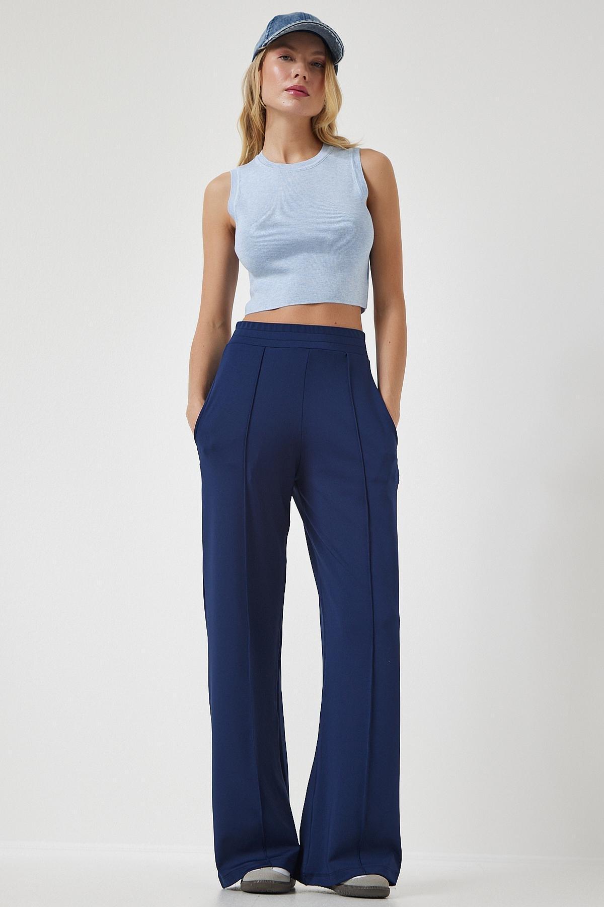Blue Stretchy Sweatpants, , large image number 0