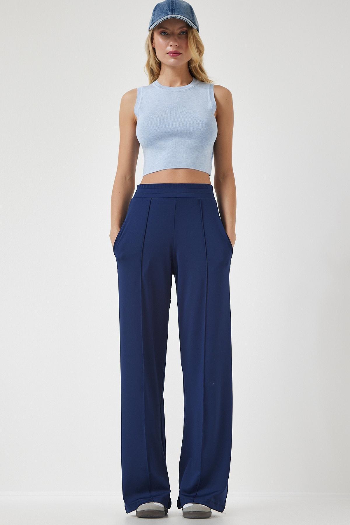 Blue Stretchy Sweatpants, , large image number 1