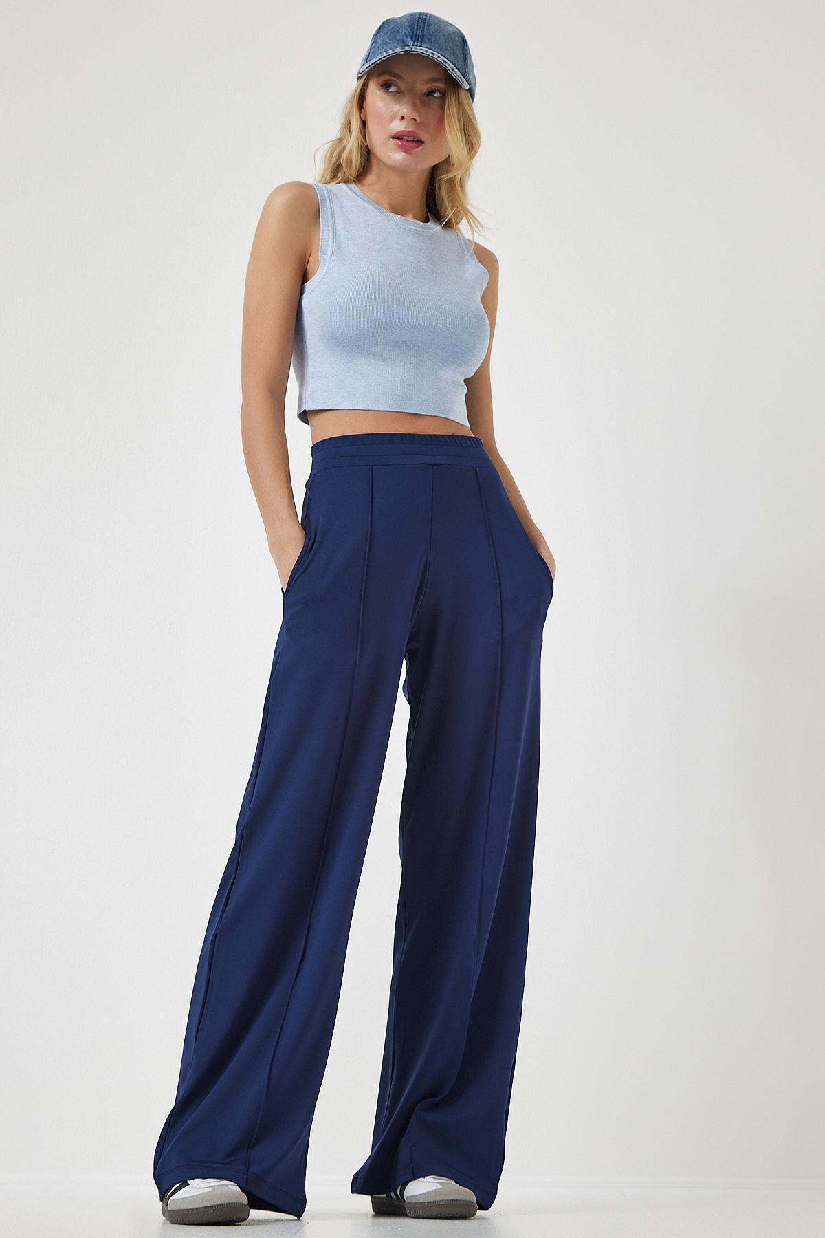 Blue Stretchy Sweatpants, , large image number 2