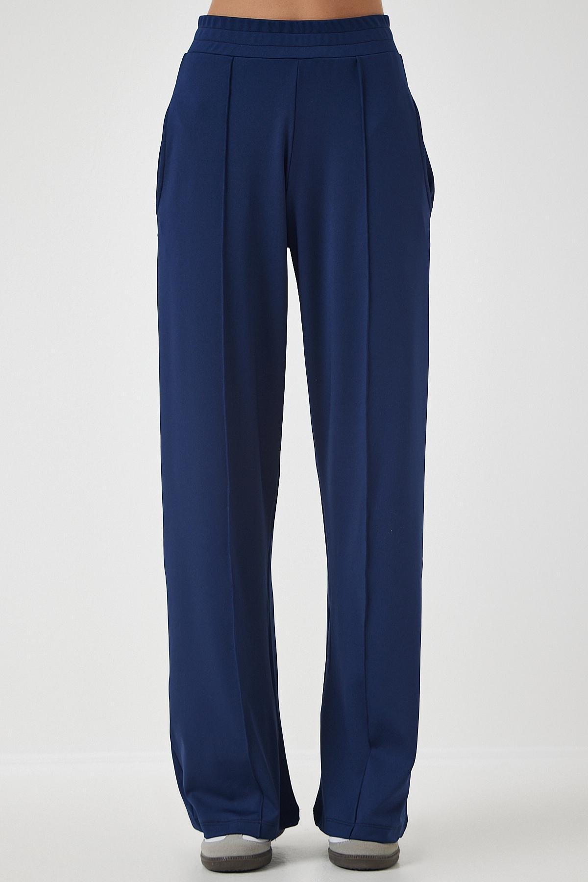 Blue Stretchy Sweatpants, , large image number 3