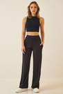 Happiness - Black Relaxed Wide Leg Pants