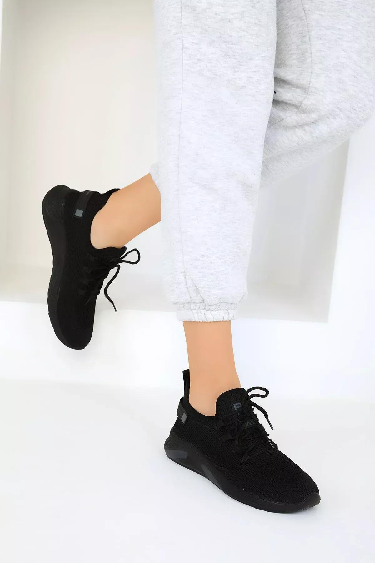 Black Flat Sneakers, C101_2972, large image number 5