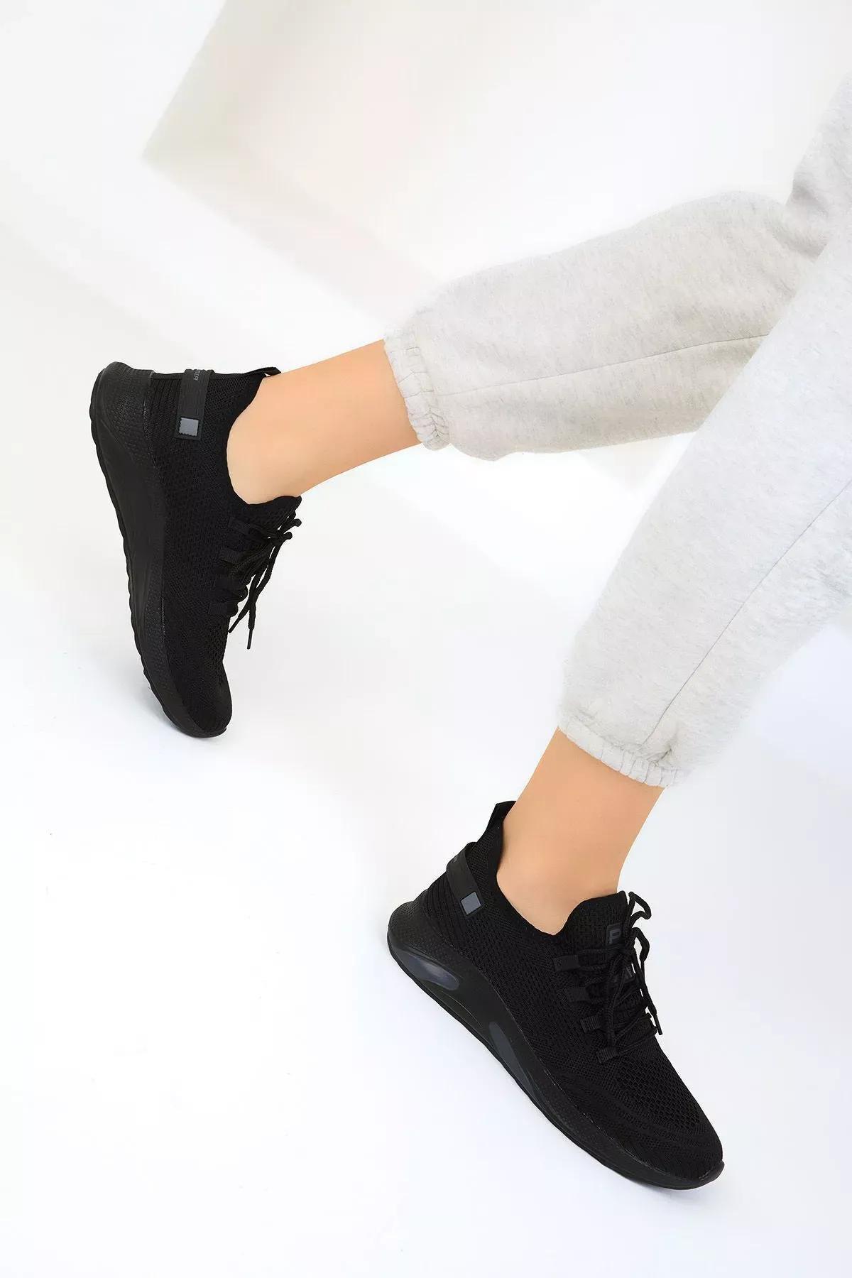 Black Flat Sneakers, C101_2972, large image number 8