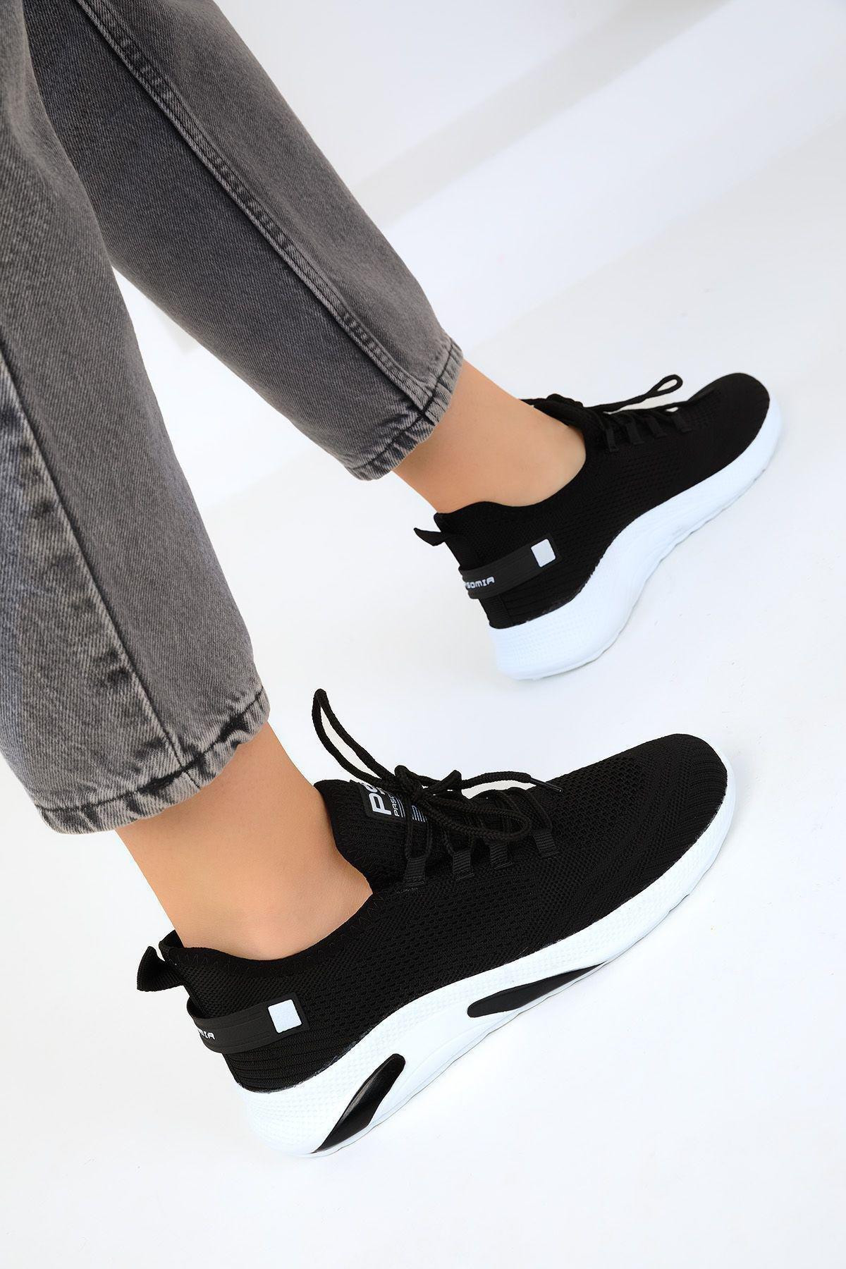 Black Unisex Sneakers, BLACK, large image number 2