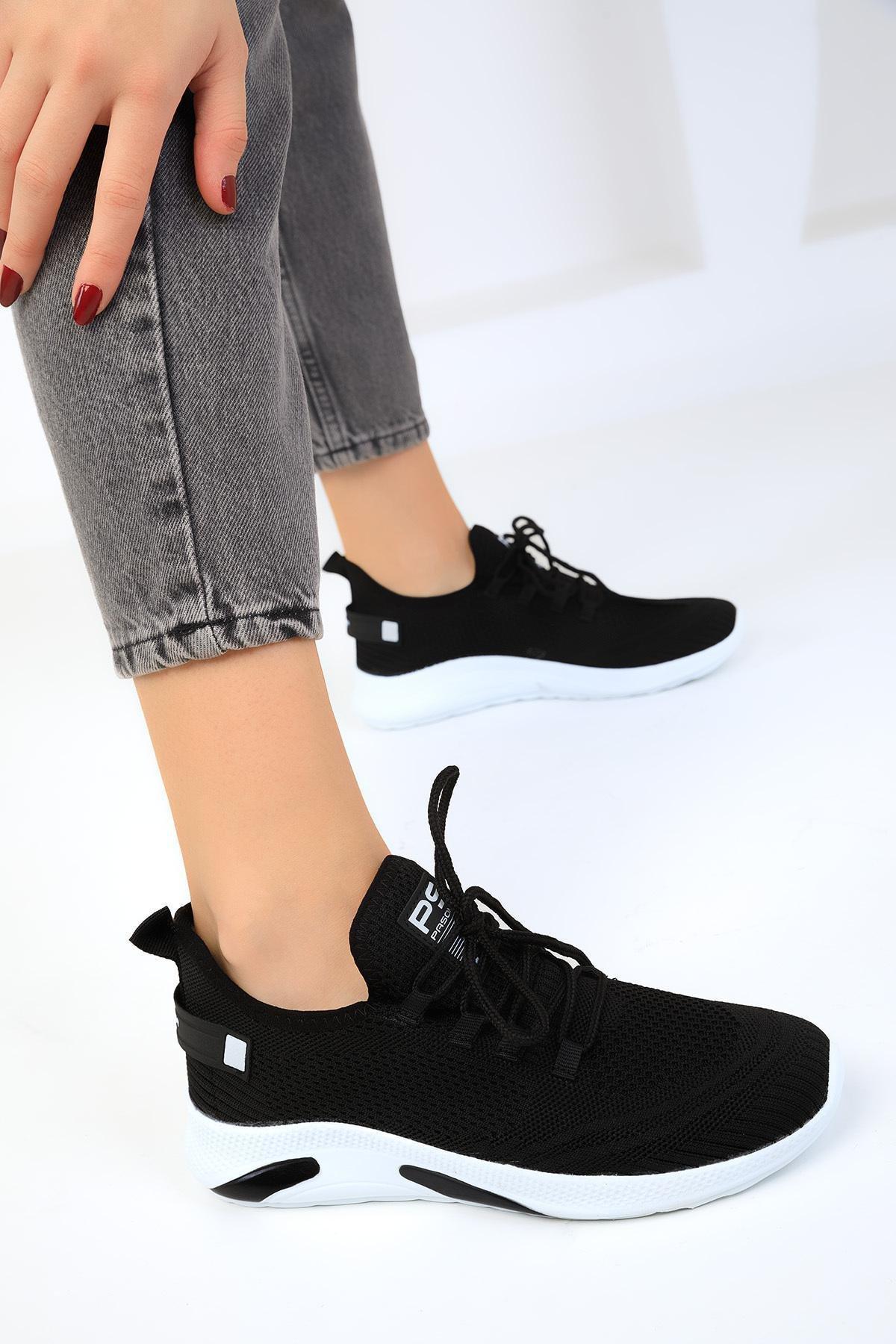 Black Unisex Sneakers, BLACK, large image number 4