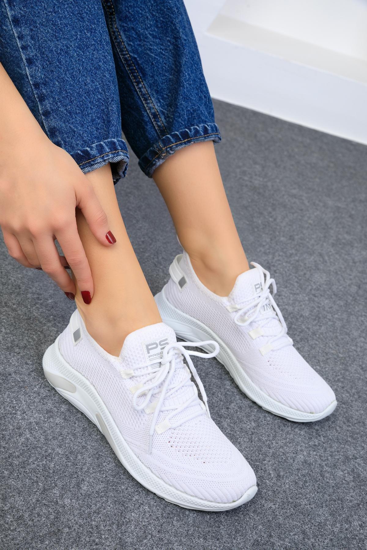 White Unisex Sneakers, , large image number 0