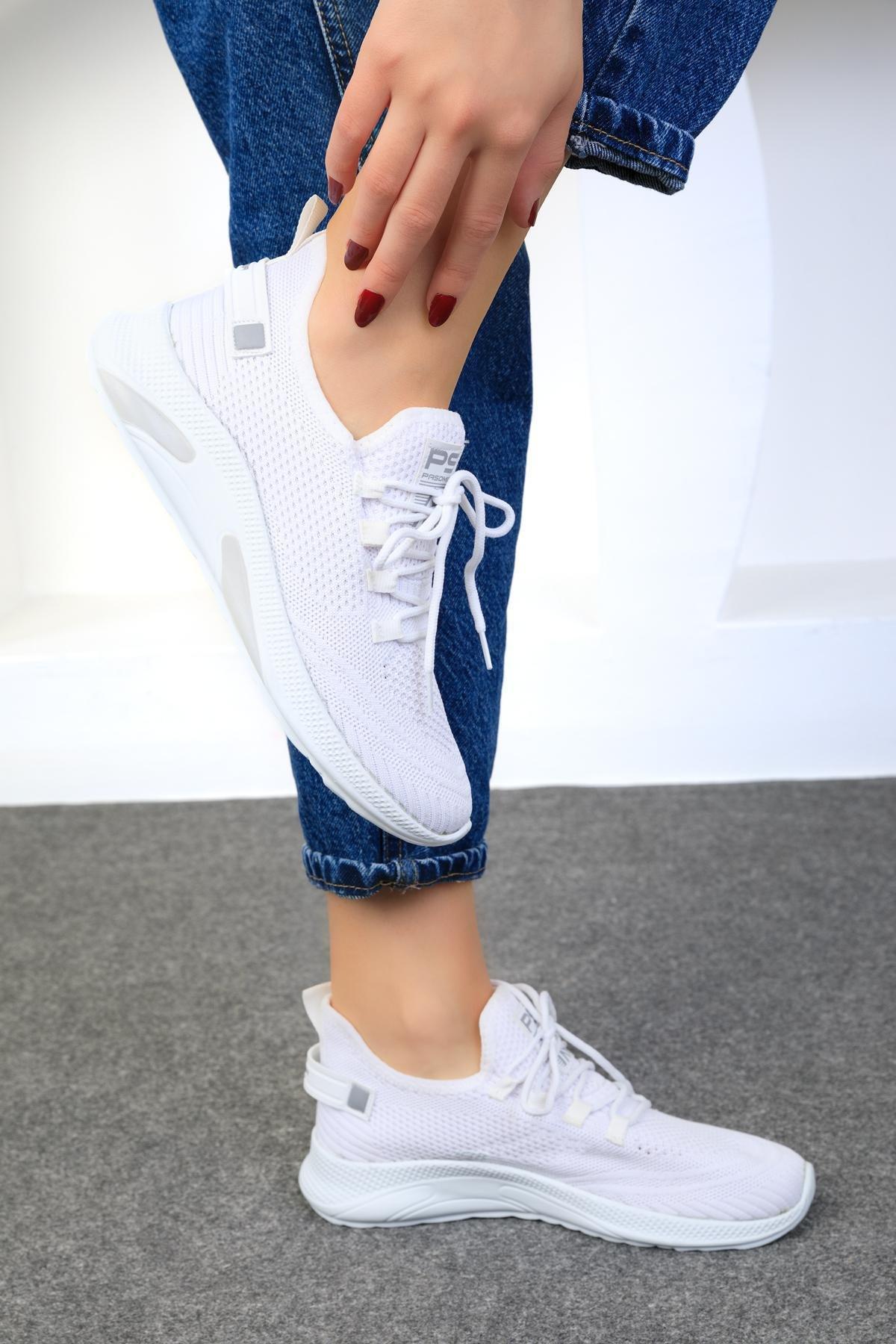 White Unisex Sneakers, , large image number 2