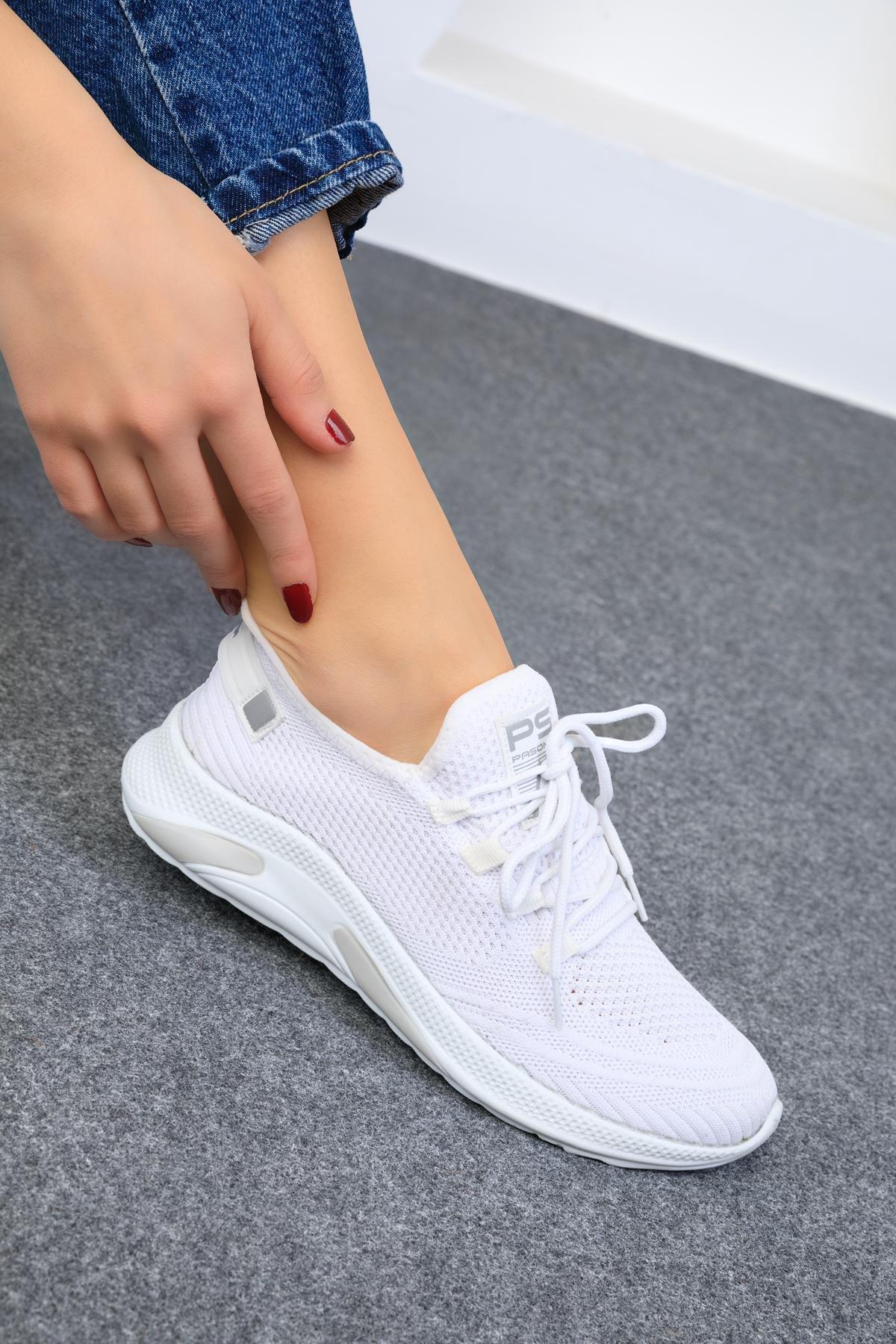 White Unisex Sneakers, , large image number 4