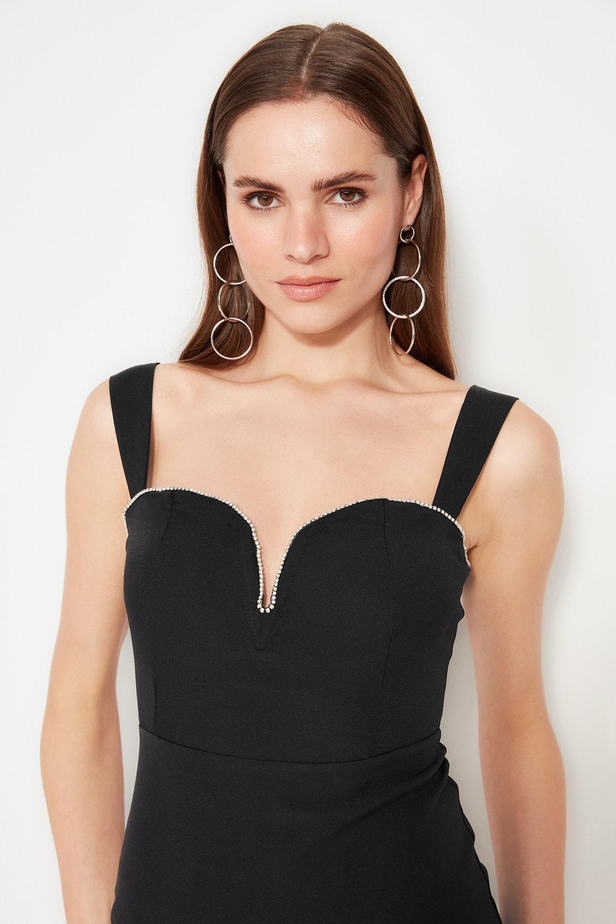 Black Bodycon Mini Dress, , large image number 2