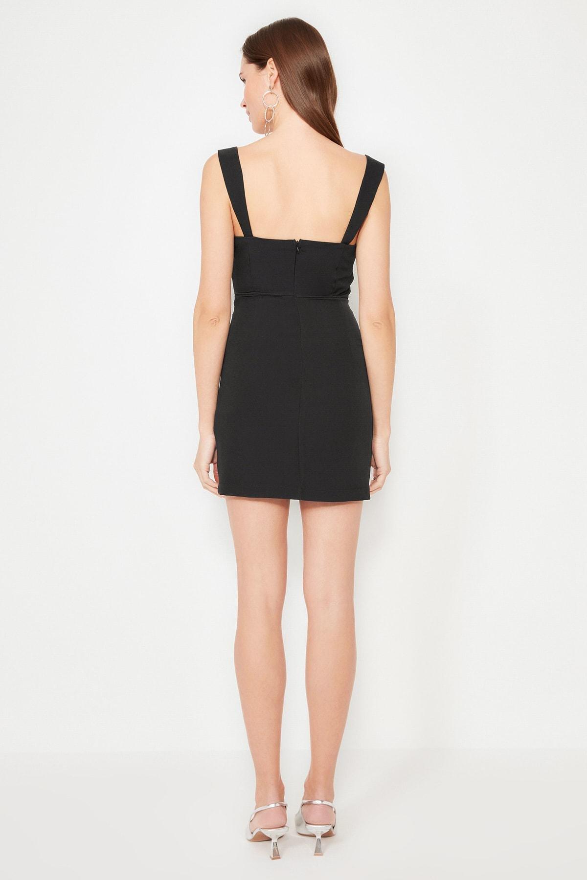 Black Bodycon Mini Dress, , large image number 5