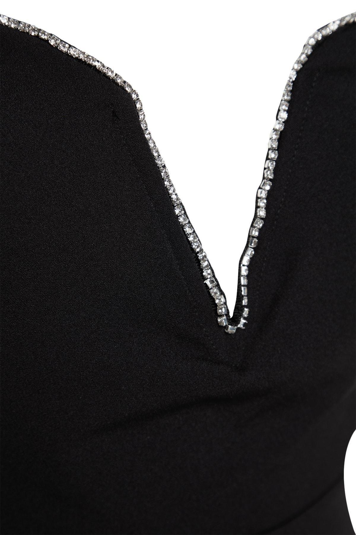 Black Bodycon Mini Dress, , large image number 7