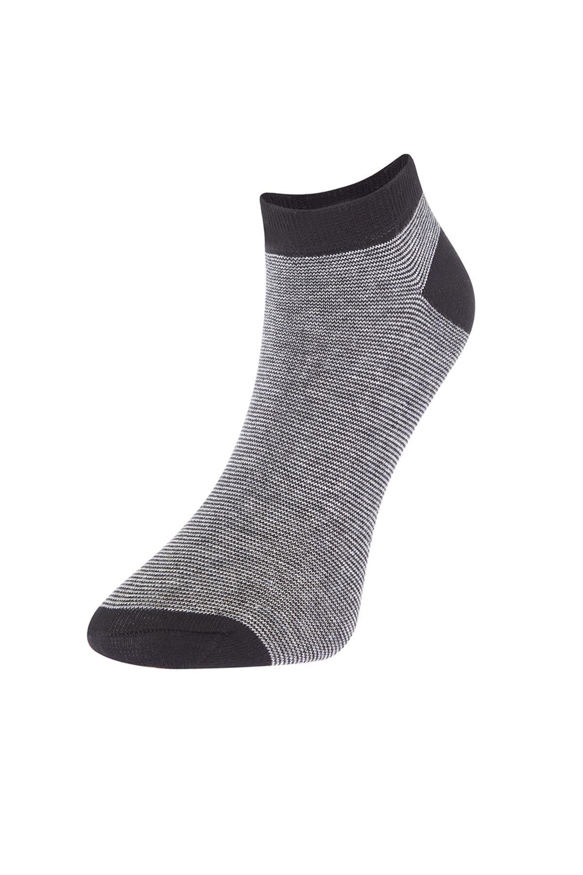 Multicolour Cotton Striped Socks, Set Of 5, Multicolor, large image number 1