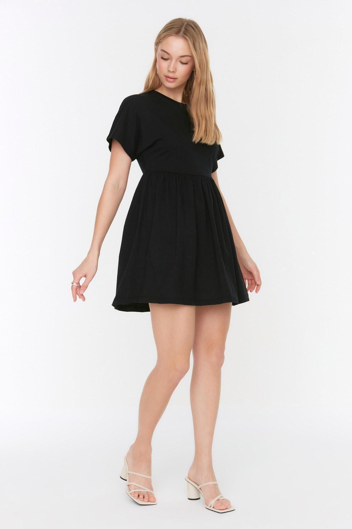 Black Skater Mini Dress, , large image number 1
