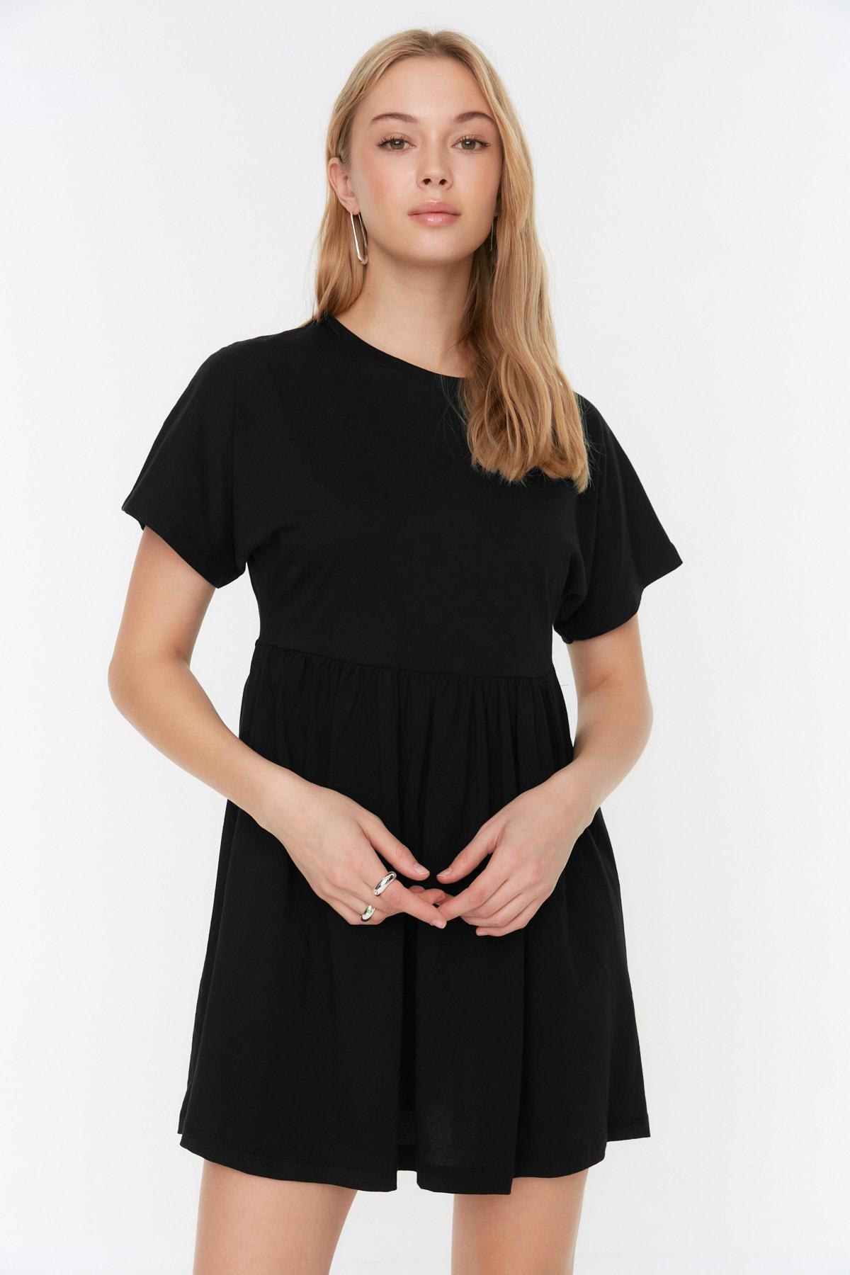 Black Skater Mini Dress, , large image number 4