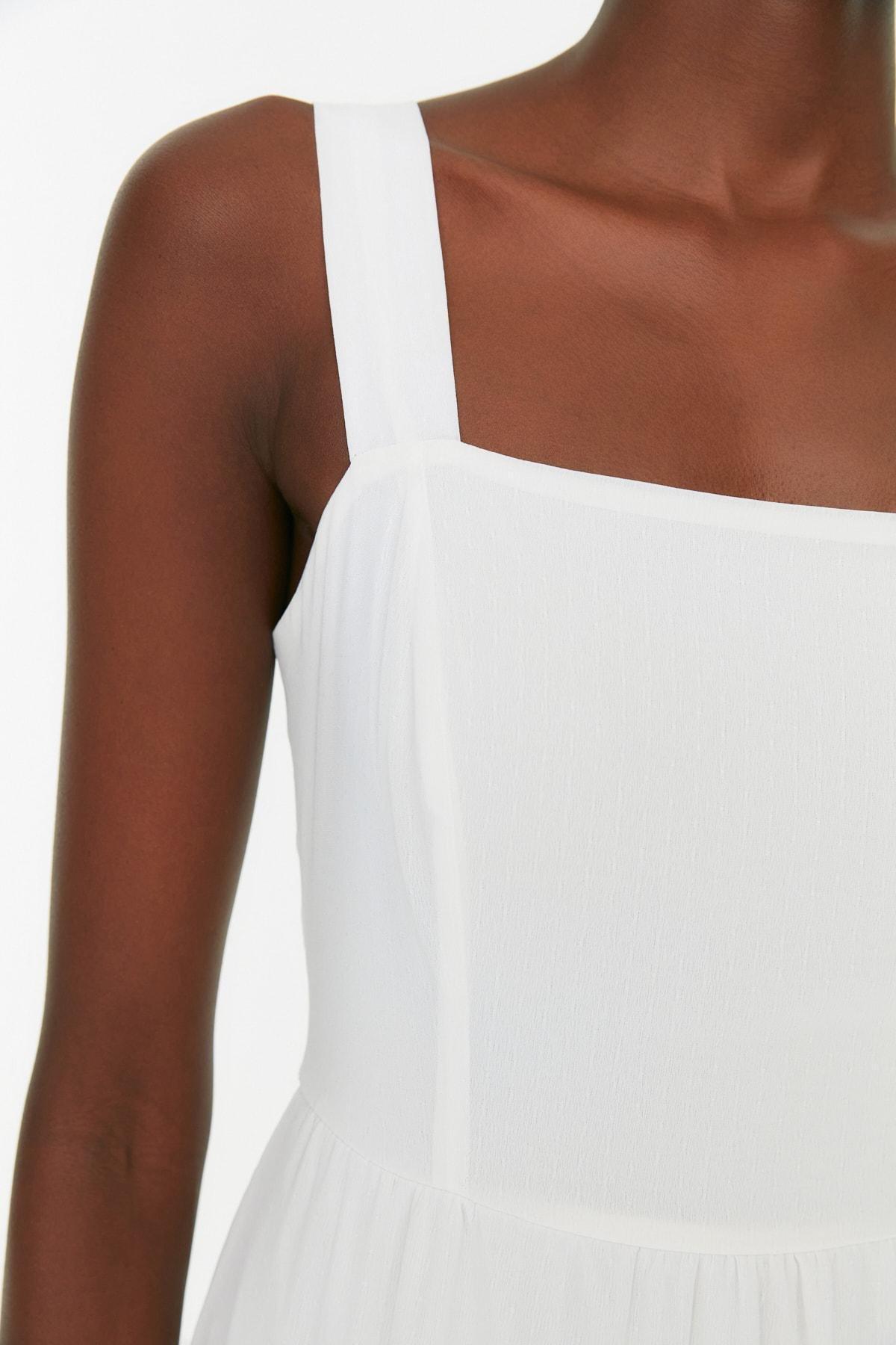 Ecru Midi Dress, , large image number 5