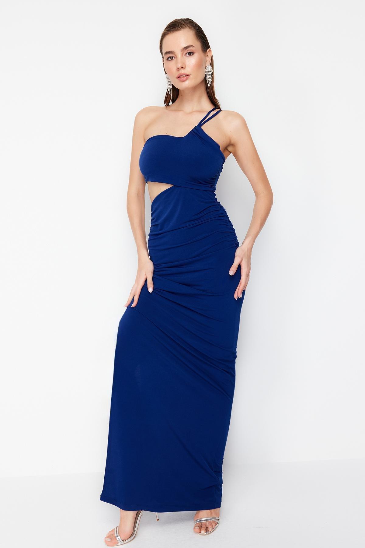 Navy Cut-Out Occassionwear Dress, , large image number 0