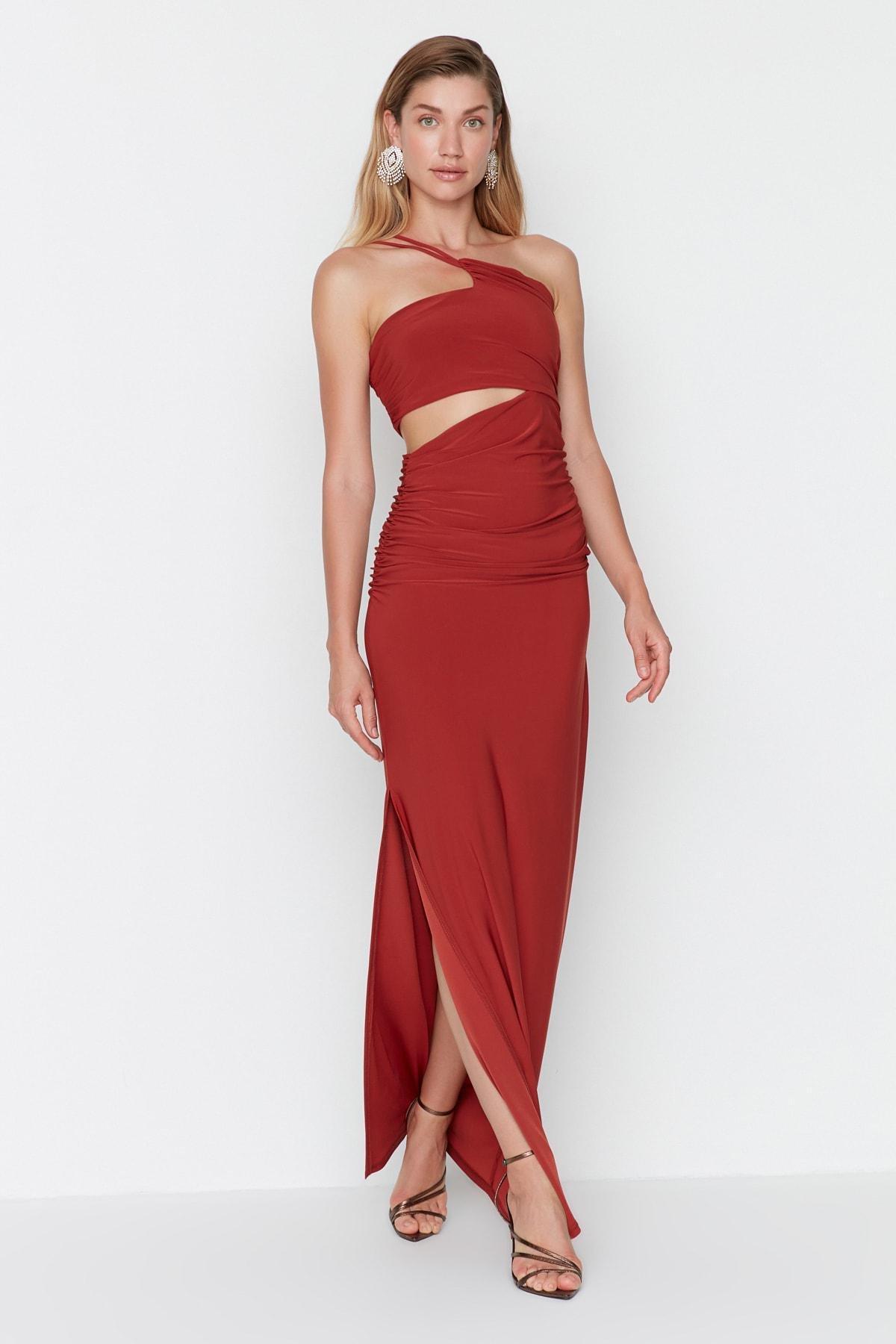 Orange Bodycon Occasionwear Maxi Dress, , large image number 1