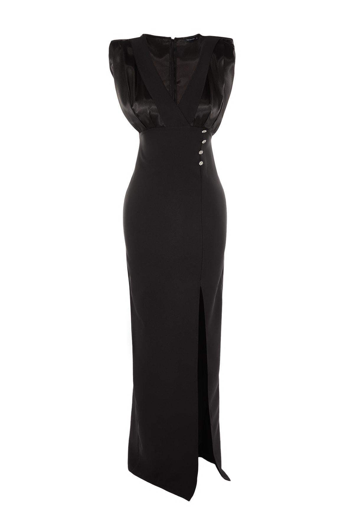Black Shift Occasionwear Maxi Dress, , large image number 5