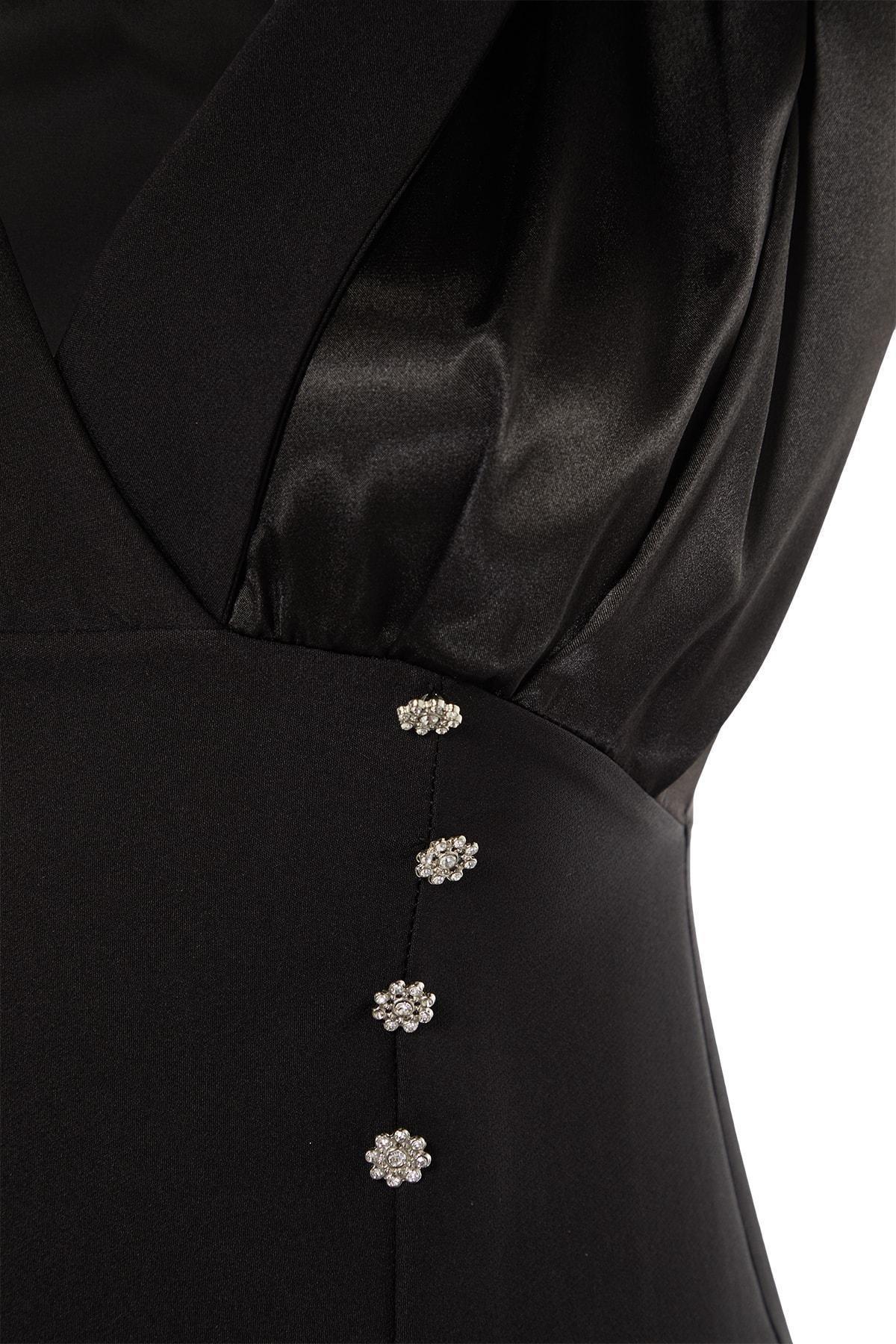 Black Shift Occasionwear Maxi Dress, , large image number 8