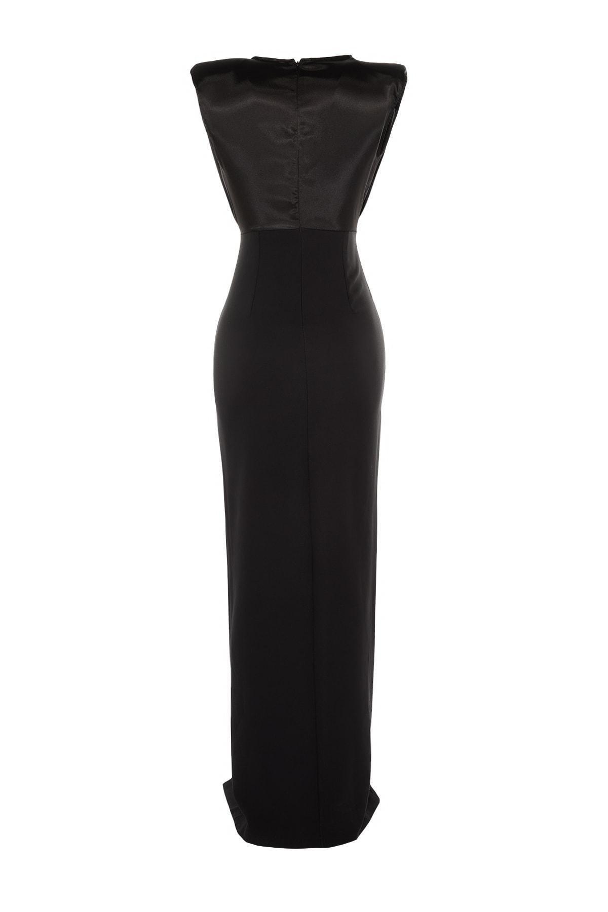 Black Shift Occasionwear Maxi Dress, , large image number 9