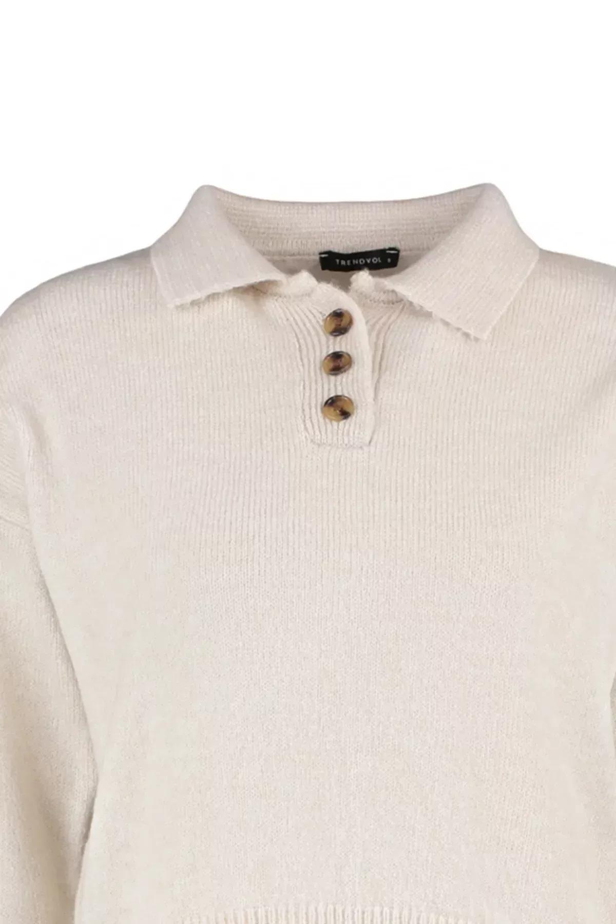 Beige Polo Neck Sweater, , large image number 5