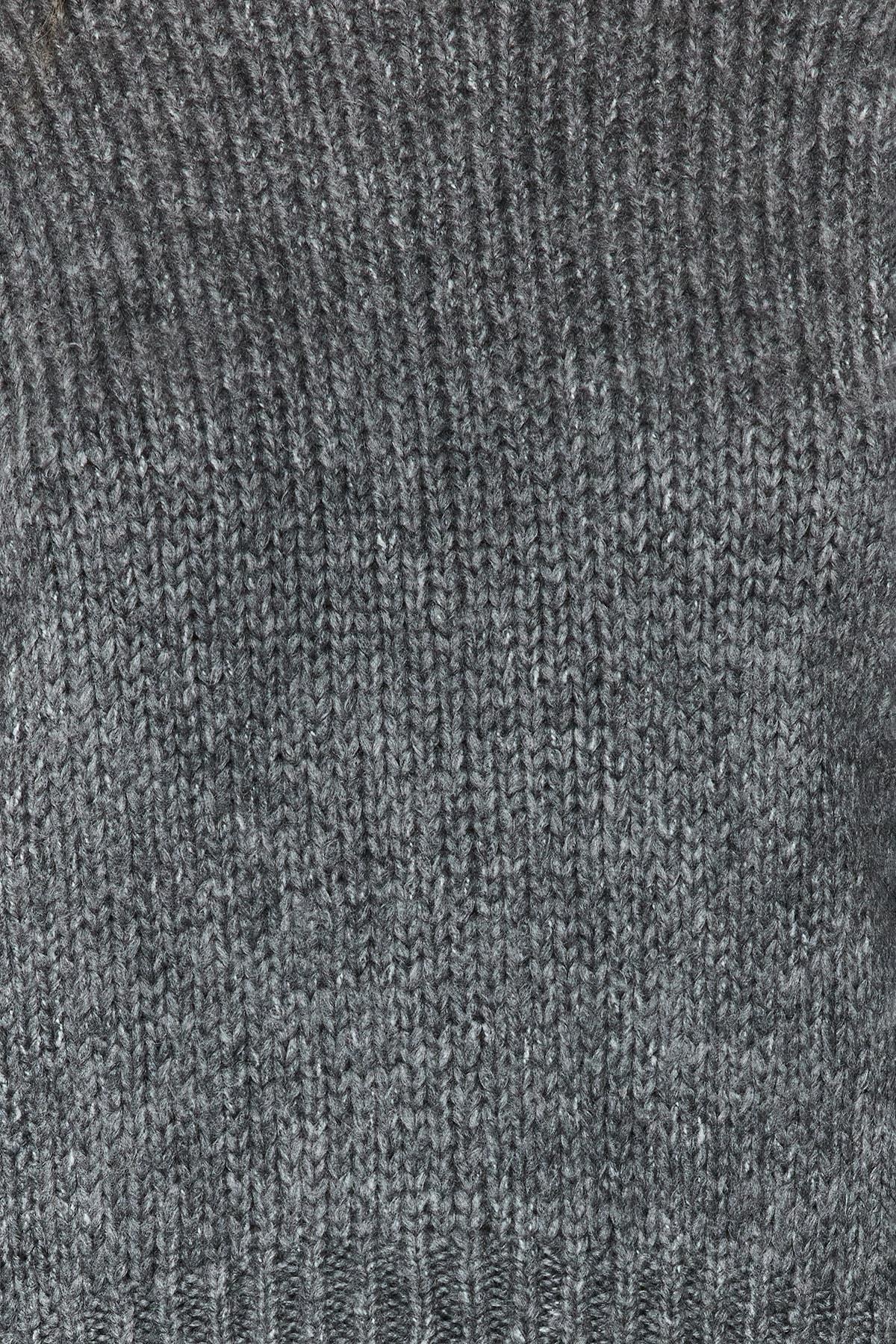 Gray Oversize Sweater, , large image number 4