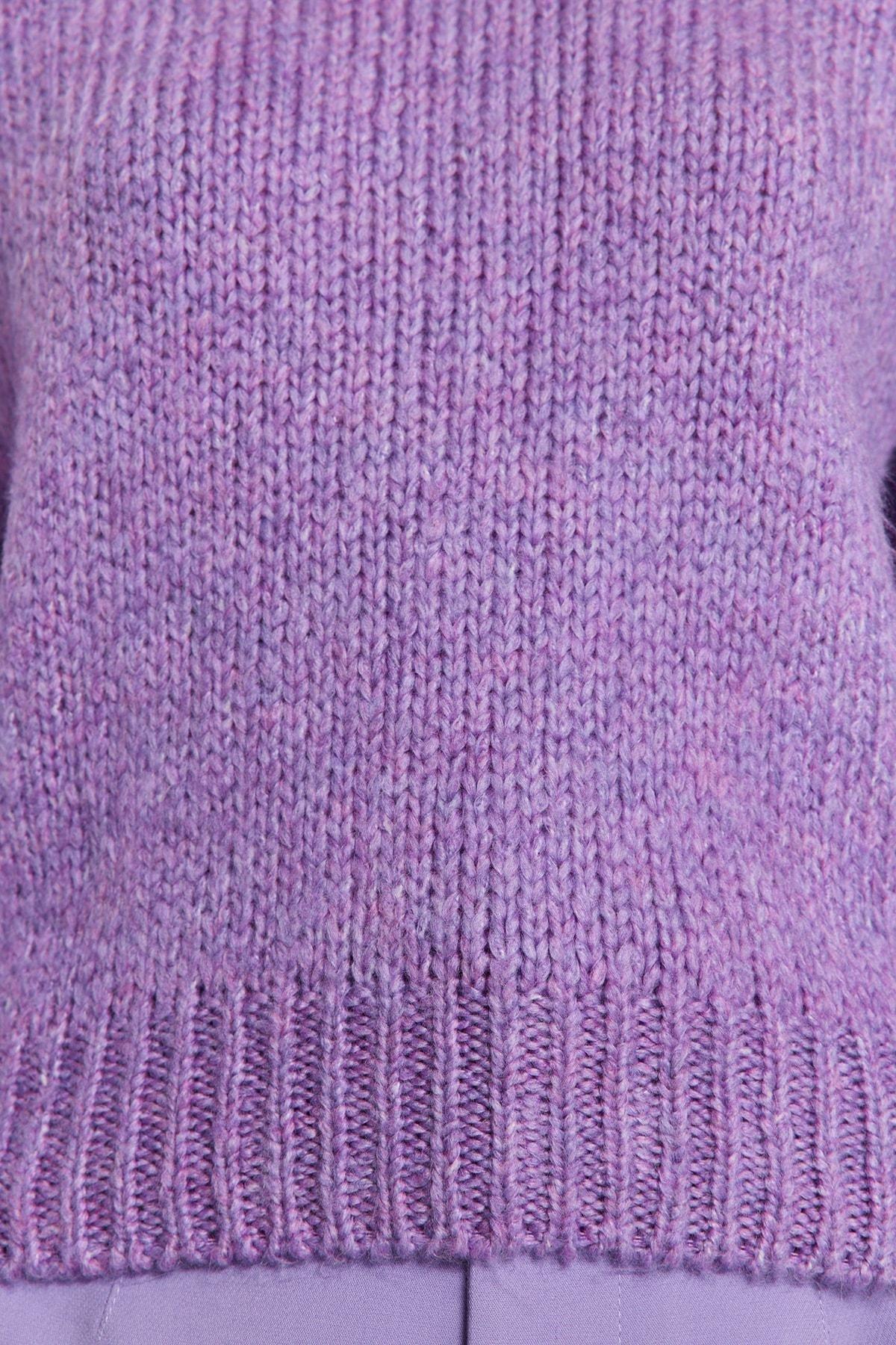 Purple Oversize Sweater, , large image number 3