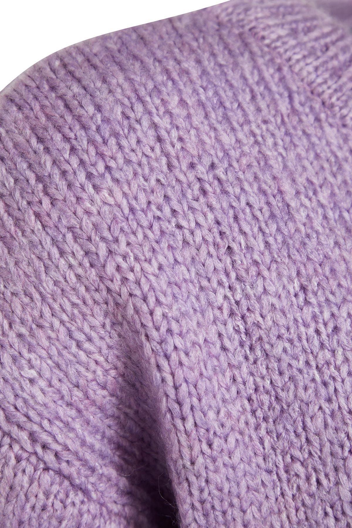 Purple Oversize Sweater, , large image number 6