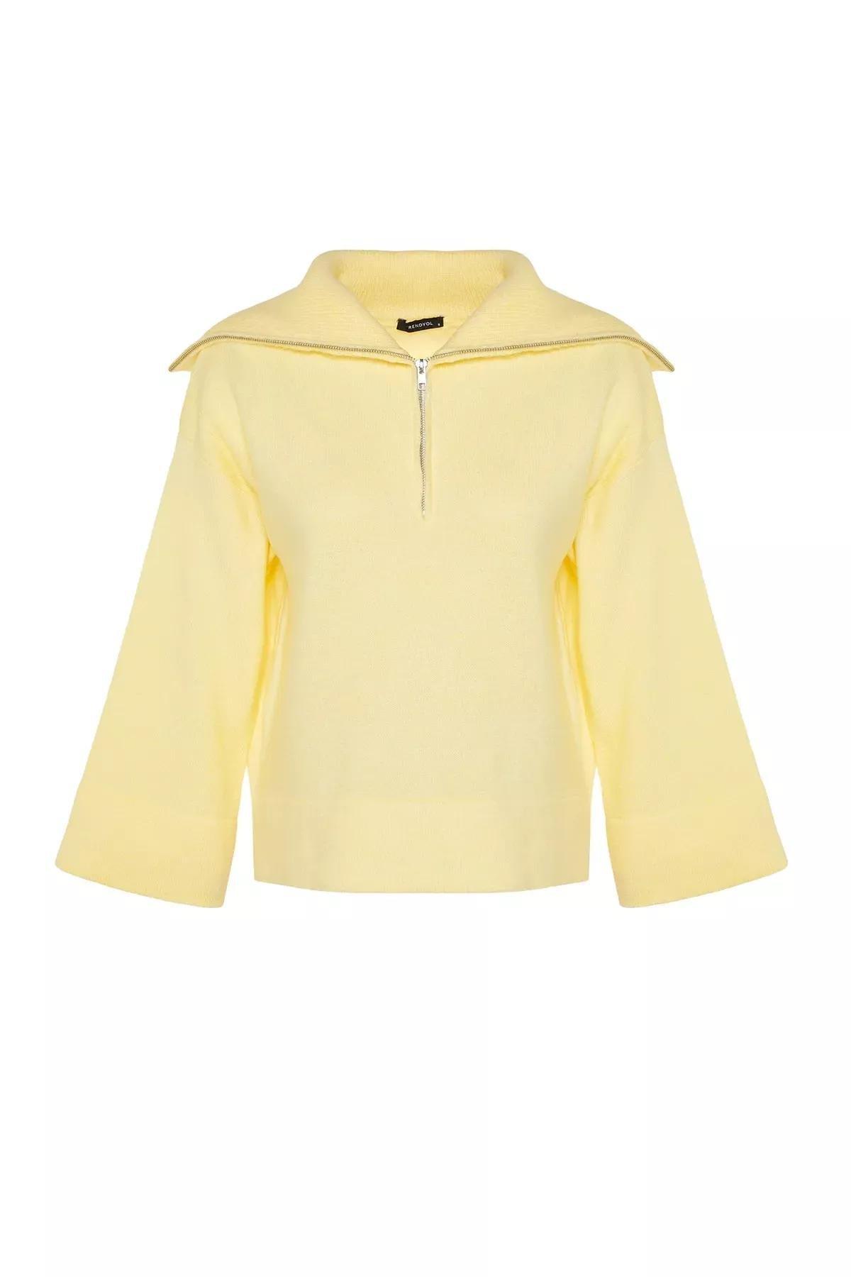 Yellow Oversize Sweater, , large image number 6